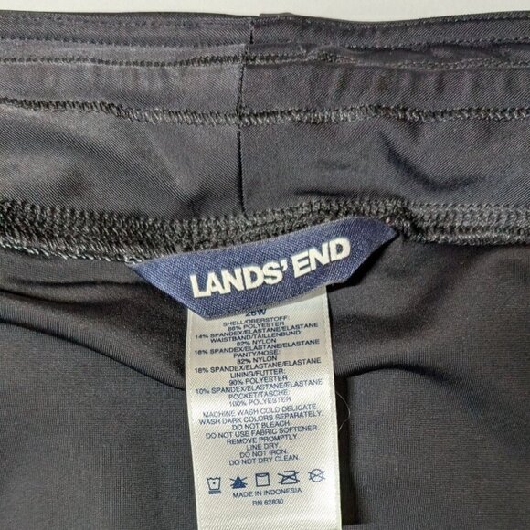 Lands End Board Shorts Floral Print Liner Lightweight Swim Beach Pool Women 26W - Picture 7 of 9